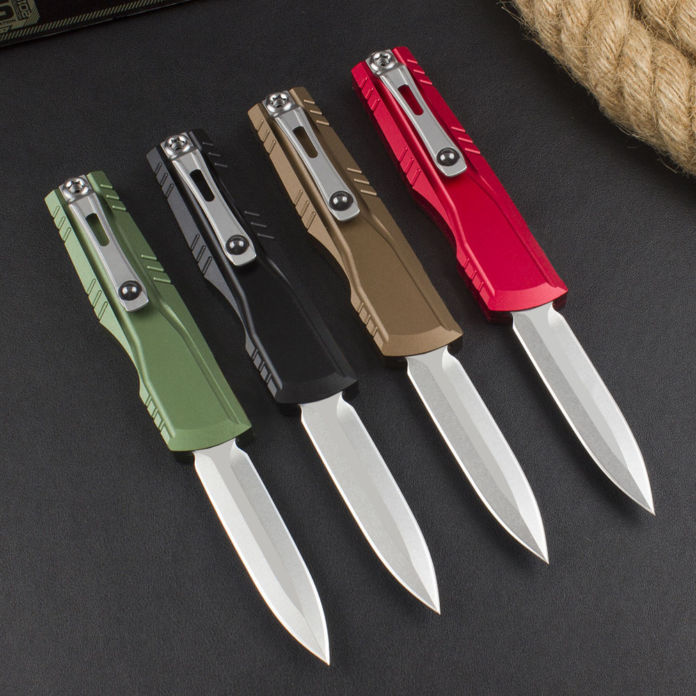 4Models Combat-TR Knife 2.95 D2 Blade T6-Aluminum Handles Pocket Knives Self-Defense EDC Tools
