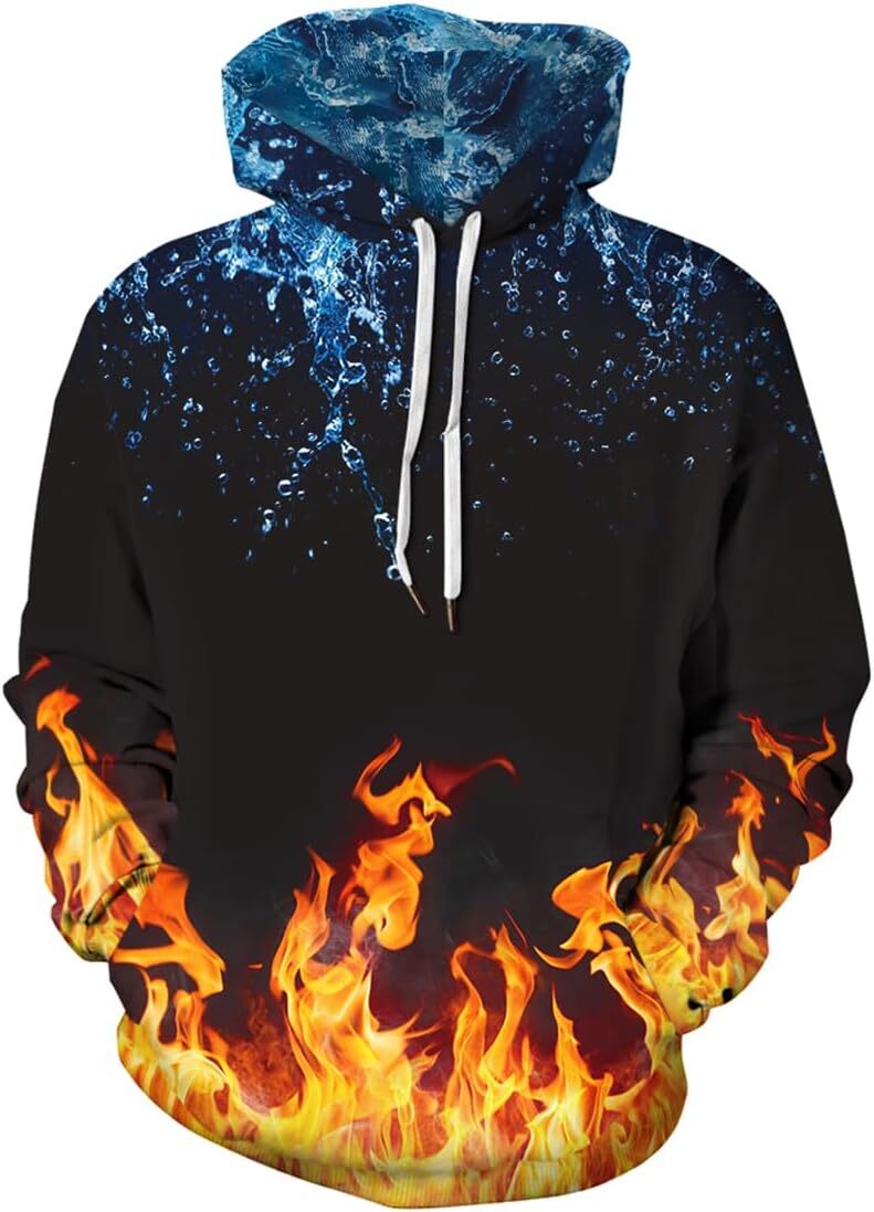 Hoodie for Mens Womens Mens Hoodie 3D Printed Sweatshirt Cool Outfits With Pockets Graphic Hoodies sweatshirt Pullover Long Sleeve Warm and casual