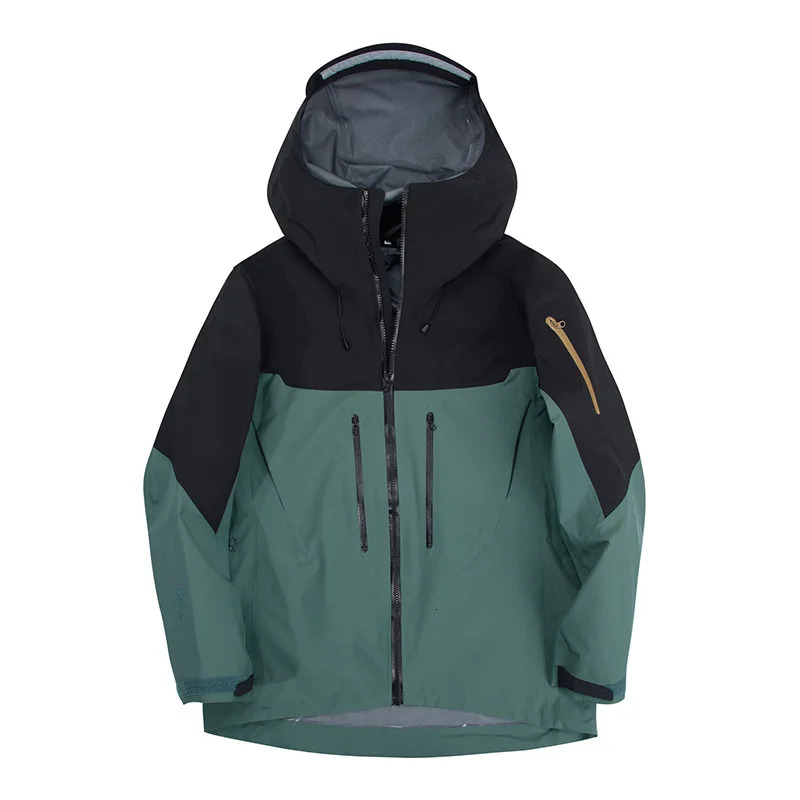 ARC Embroidery Alpha SV 7Th Three Layer Outdoor Waterproof Windbreaker Hiking Jackets Mens Womens High Quality Camping Coat