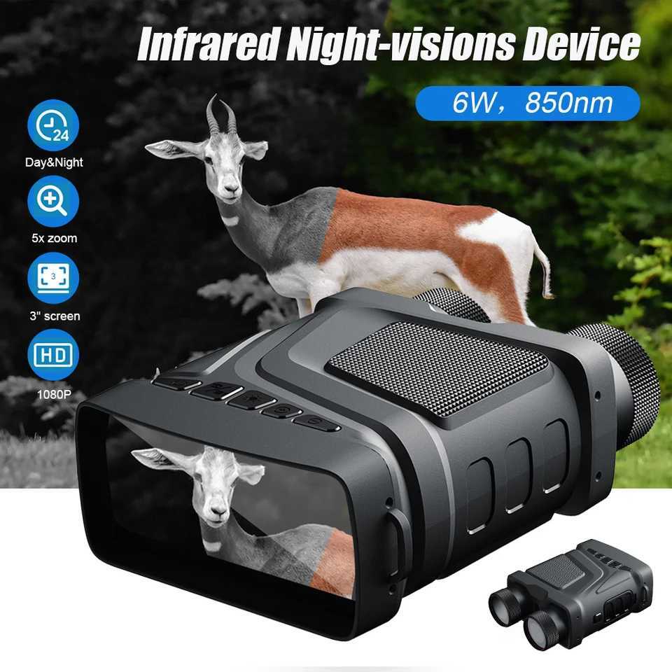 R12 2.5K UHD Infrared Tactical Telescope Camera Recorder Goggle 10X Zoom Digital Night Vision Binoculars for Hunting CampingXJ241028
