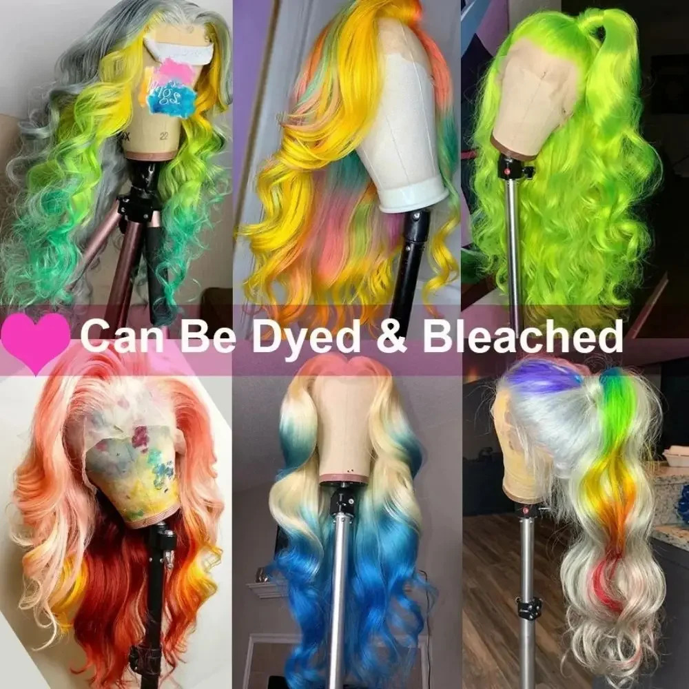613 Blonde Body Wave 200 Density HD Transparent 13x4 13x6 Front Human Hair Wigs For Women Brazilian Lace Frontal Wig