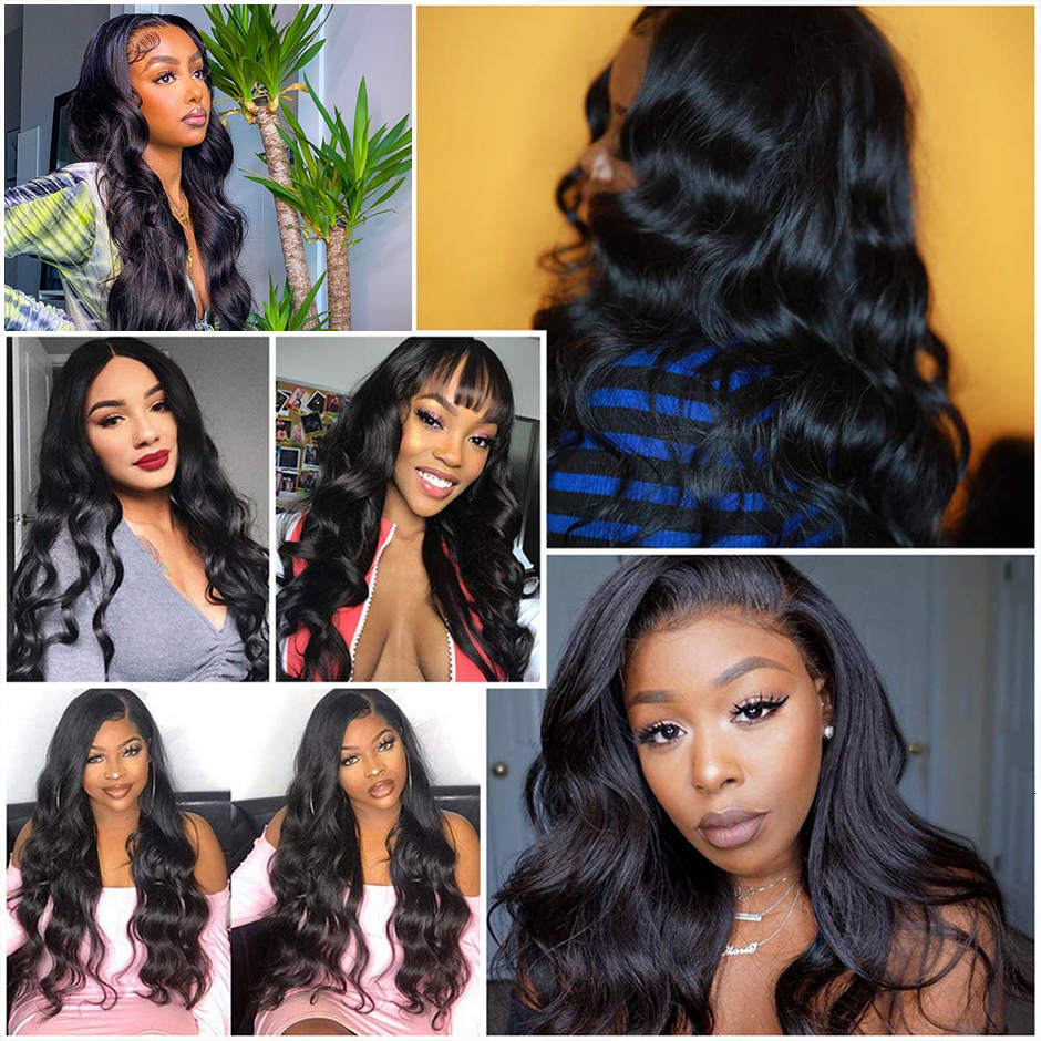 TRACY HAIR 13x4/13x6 HD Transparent Body Wave Front Human Hair Wigs For Women Remy Frontal 4X4 Lace Closure Wig