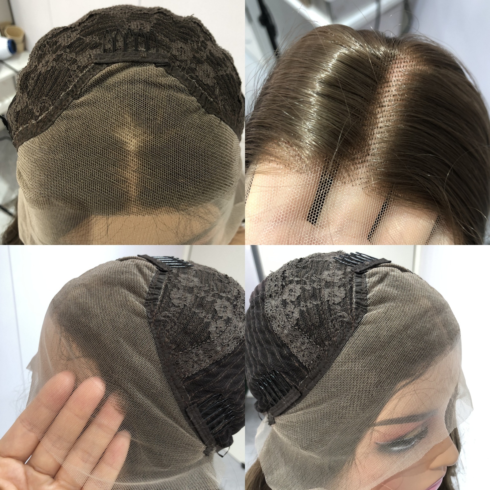 Brown Bob Short Synthetic Front Wig Glueless Frontal Chocolate Brunette Colored Hair Lace Wigs for Women Party