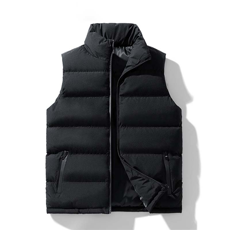 Mens Vest Jacket Autumn Winter Warm Sleeveless Jacket Casual Stand Collar Vest Trend Mens High Quality Sports Coat Vest 241007