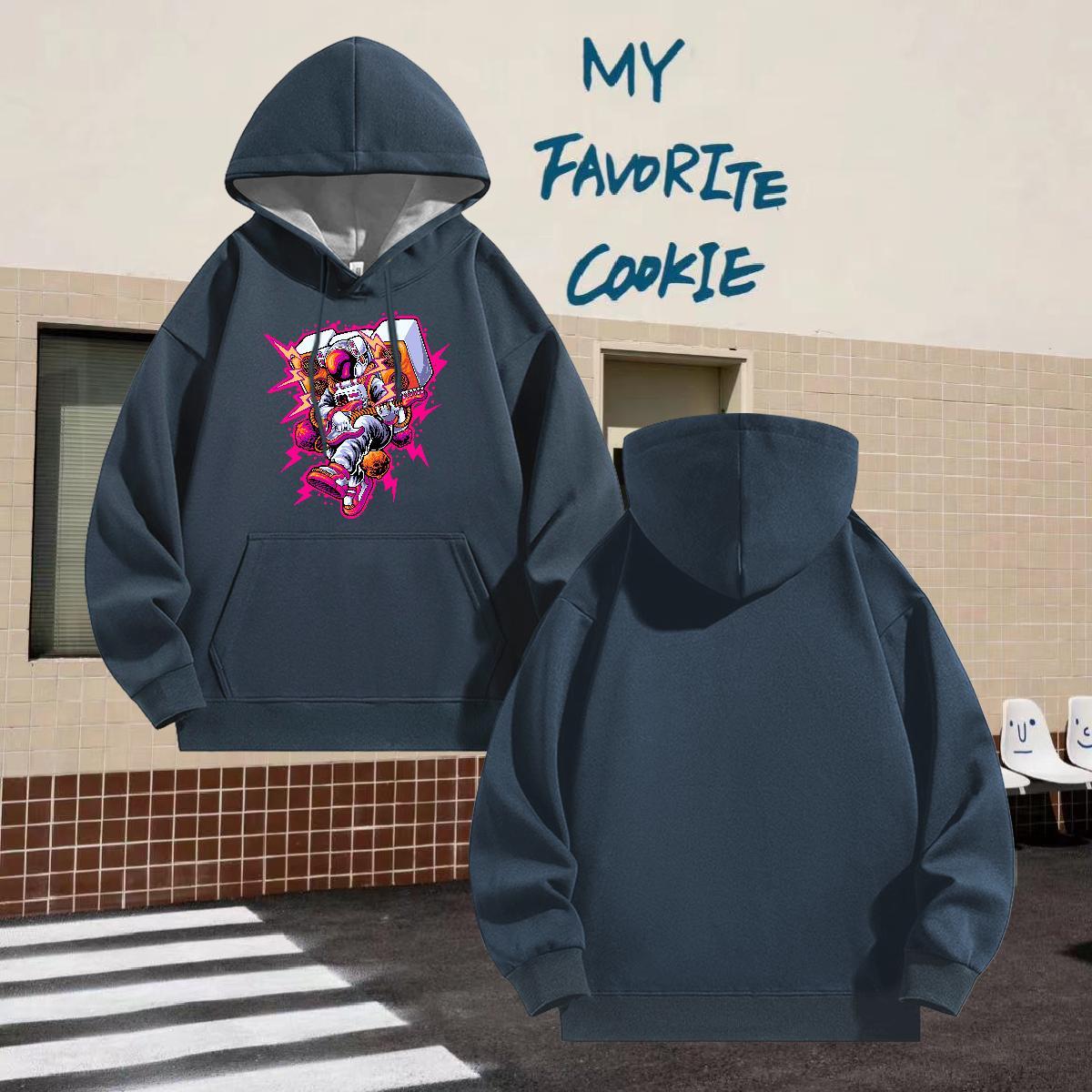 Casual New Hooded Sweatshirt Sports Casual Classic Hoodie for Man Woman Breathable Drawstring Custom Printing Tops Thick Fleece