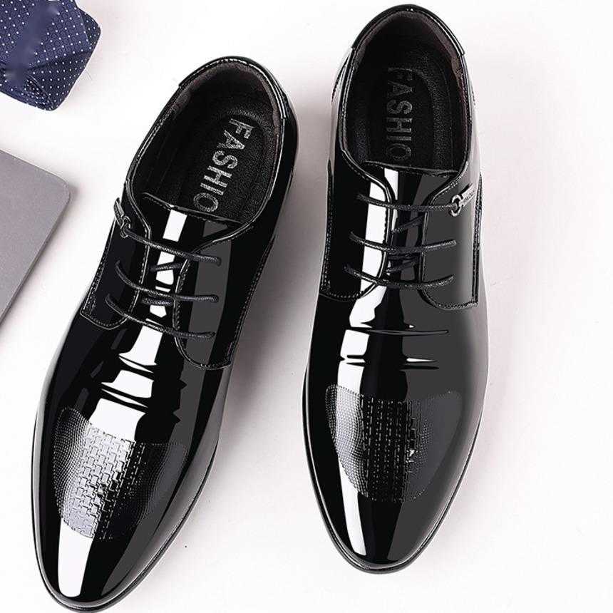Men Dress Shoes Mens Business Leather Shoes Autumn Mens New Pointed Low Formal Matching Clutch Dressing Shoes 241009