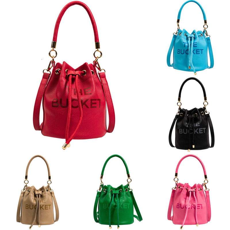 The Bucket Bags Designer Handbag Shoulder Crossbody Bag Fashion String Buckets PU Multi Color High Quality