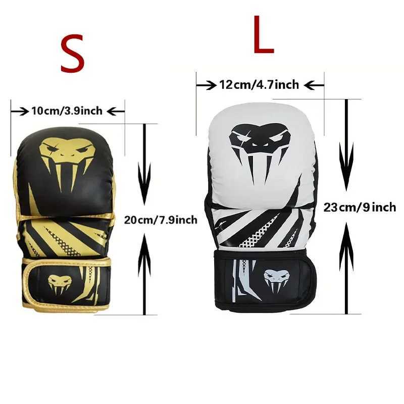 Profional MMA Half-Finger Fighting Boxing Gloves Thickened Sanda Free Fighting Mixed Martial Arts Training GlovesXJ241028