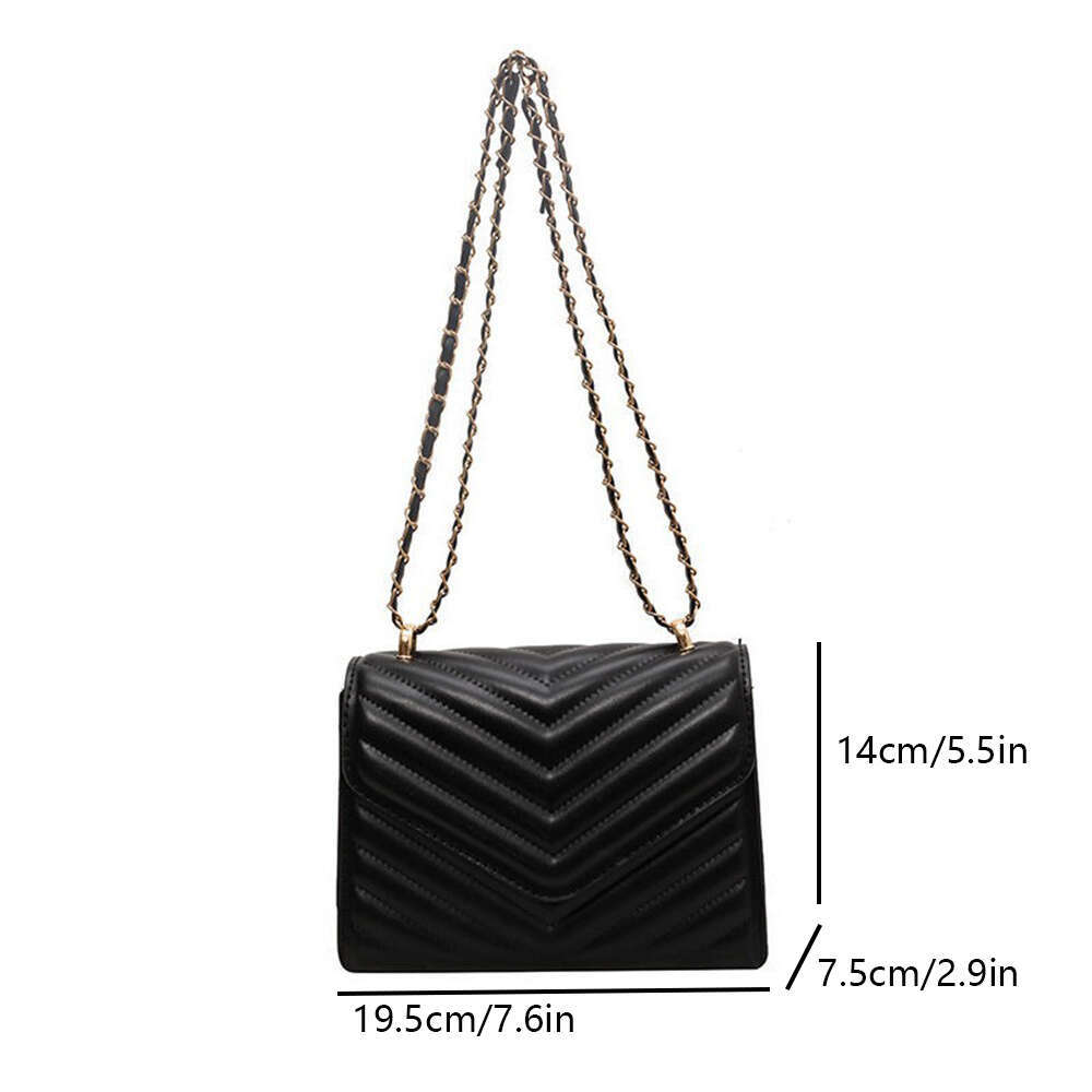 Shoulder Single Retro Fashionable Small Square Bag Crossbody Handbag-ll