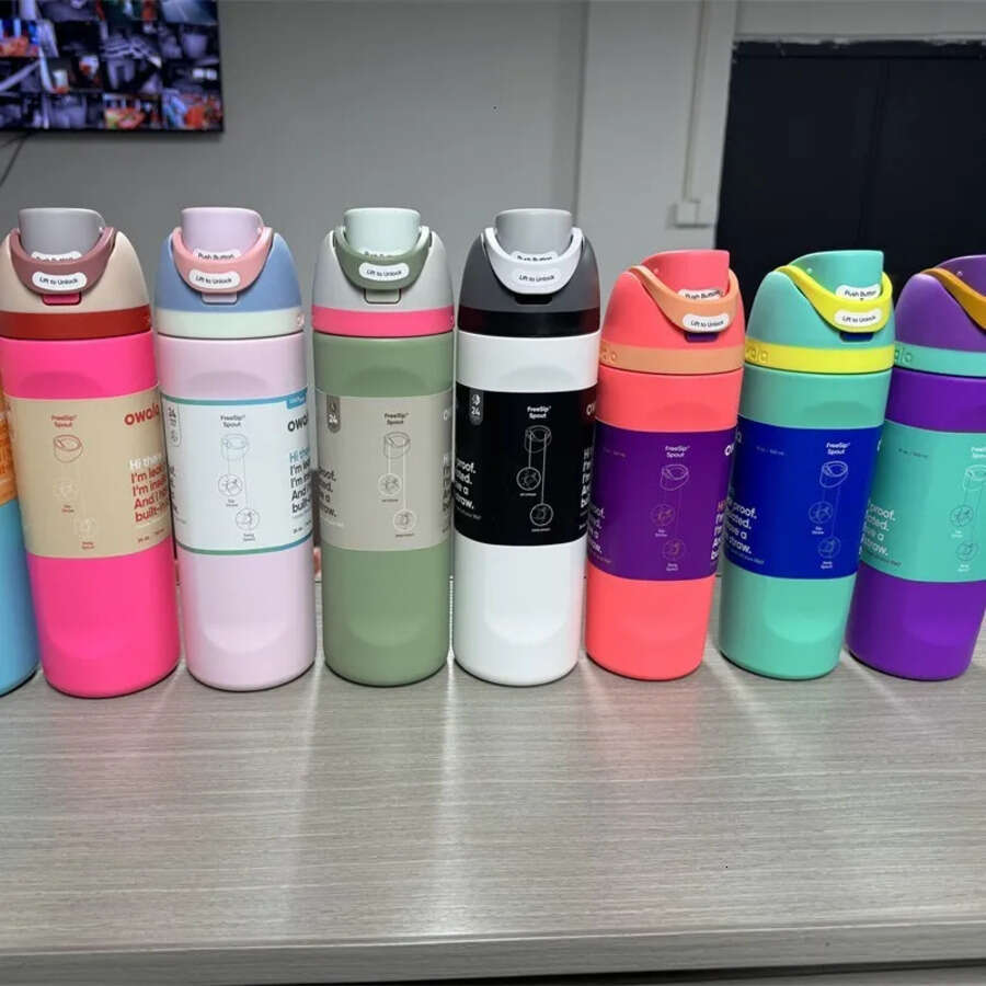 NEW 2024 OWALA Insulated Stainless Steel Water Bottle - Space Pot Vacuum Sealed Cup for Outdoor Sports dh910320090