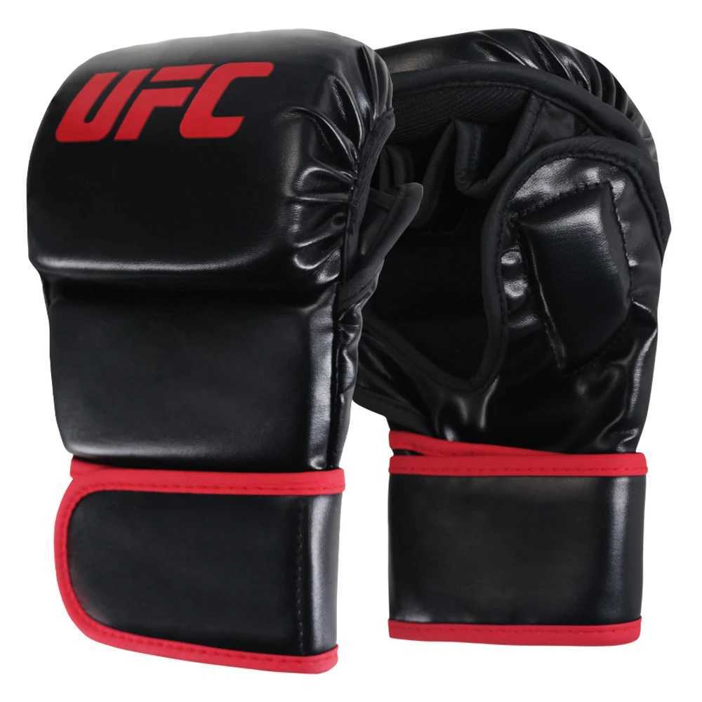 MMA fight Black training Boxing gloves MMA Tiger Muay Thai gloves muay thai boxing fight glove Sanda pads box mma boxers glovesXJ241028