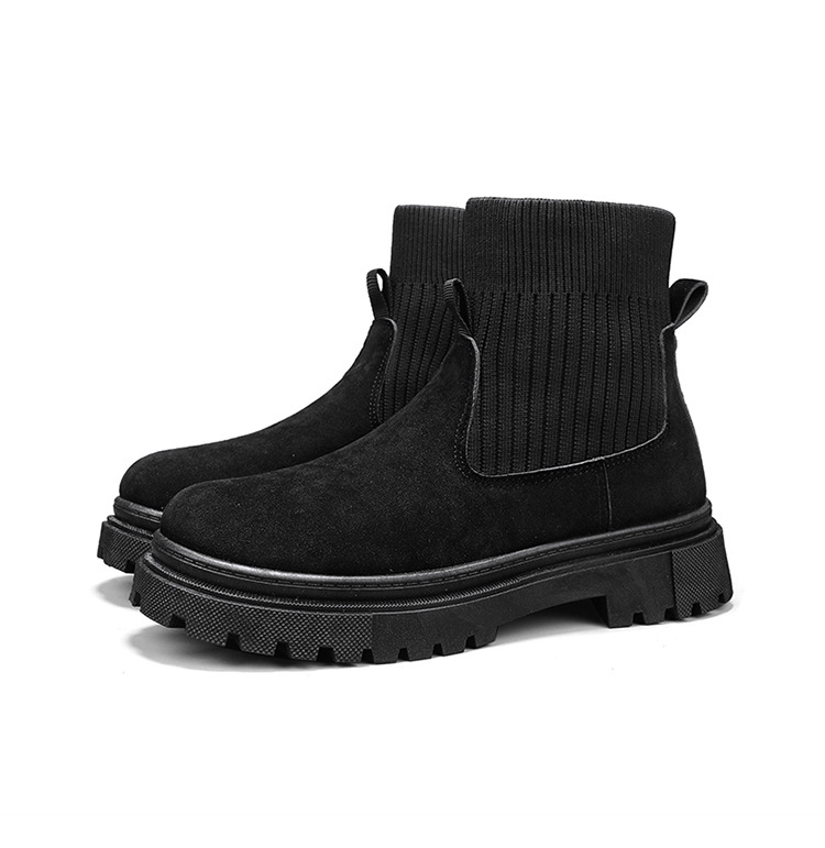 2024 autumn and winter new men's high cut thick soled Martin boots British trendy workwear casual short boots big head men's boots dh5727163