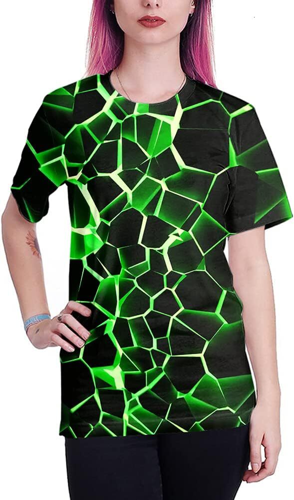 Mens T shirt Mens T shirt 3D Graphic Colorful T-Shirts Short Sleeve Crew Neck Print Tee for Men Women and Youngs tee Casual tops summer casual fashion