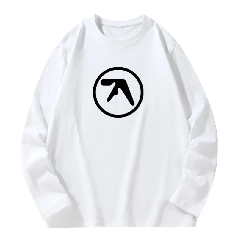 Male funny present Fashion Aphex Twin Long Sleeves Mens Black TShirt Men T Shirt Print Cotton Sleeve Tshirt 241024