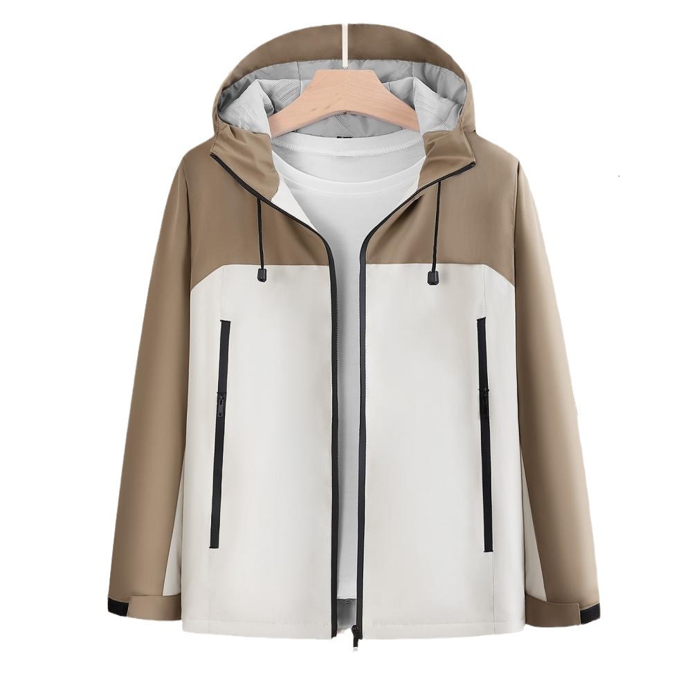 2024 New Designer Autumn/Winter Integrated Thermal Storage Cotton Windproof and Waterproof Men's Jacket Outdoor Long Sleeve Printed