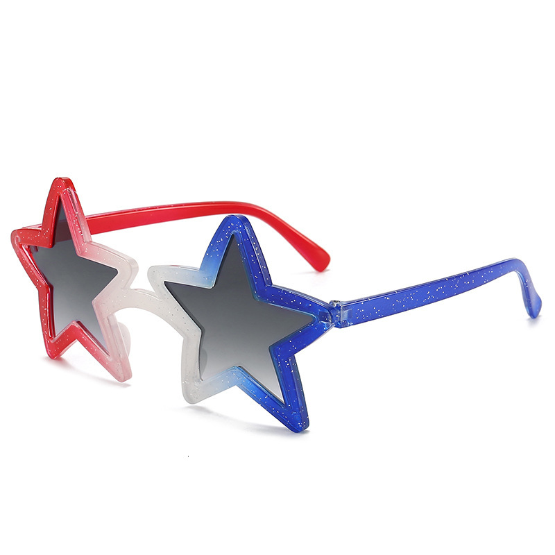 New Men and women Five pointed Star Beach Trendy Party Funny Photography Fashion Sunglasses