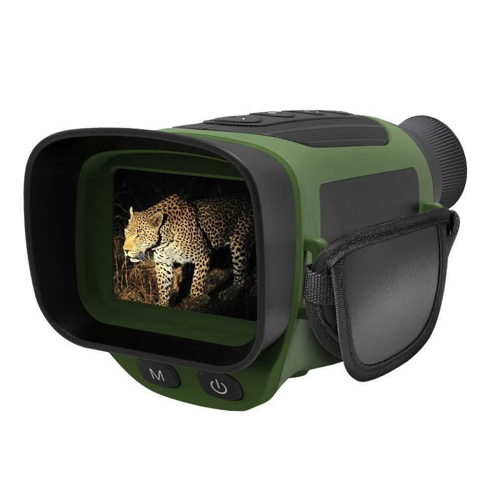 Ponbos DT19 Portable Infrared Monoculars Night Vision 300M 2.5K UHD 48MP 8X Digital Zoom Telescope for Hunting CampingXJ241028