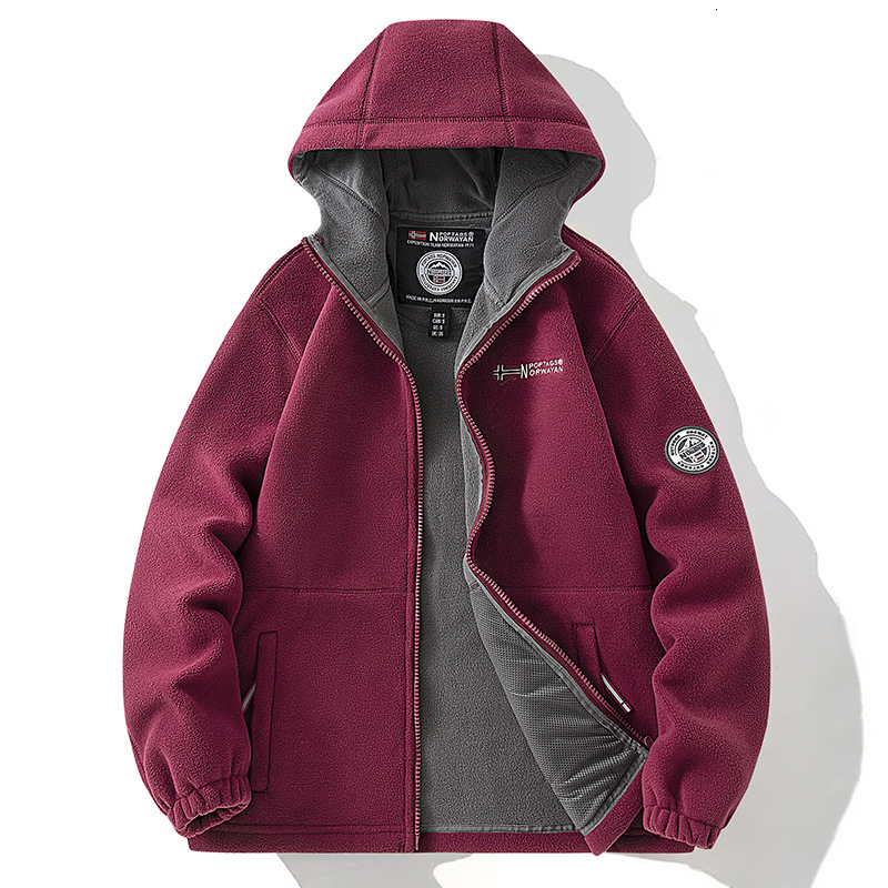 2024 new designer men's winter wool warm men's and women's hooded jacket Tiktok live network red embroidery 8918