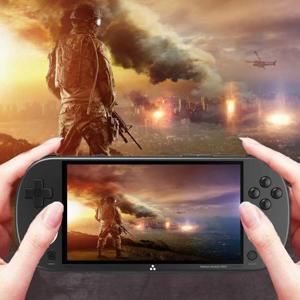 TRIMUI Smart Pro Retro Handheld Game Console 4.96-inch IPS Sn Linux System RGB Lighting Joystick Video Game Console 30000+ Y241029