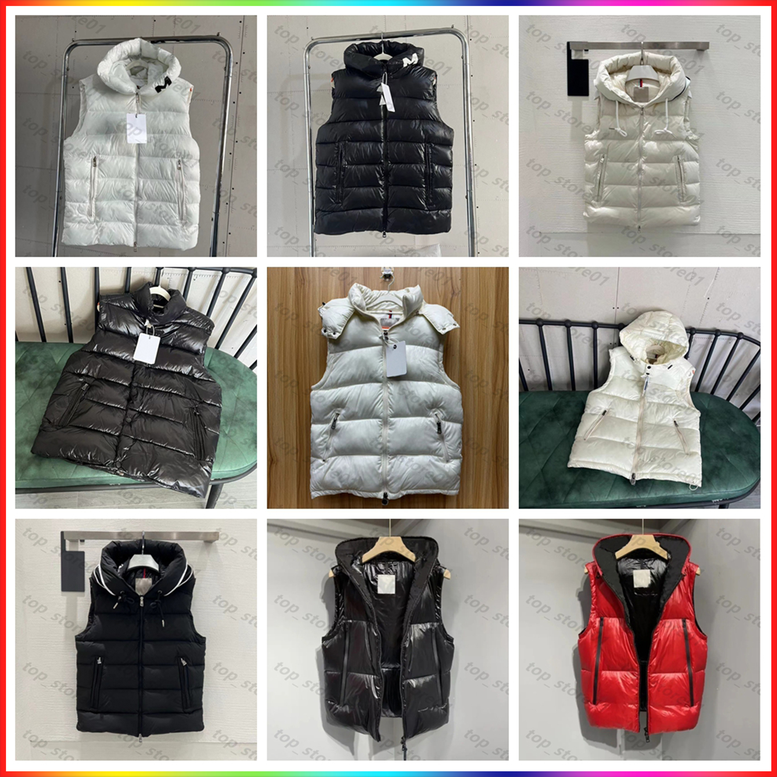 5A Designer Men's Down Vest fashion Women Removable hood Vests 2024 Classic jacket mens vest Winter Bodywarmer Outdoor Warm sleeveless thick hooded jacket