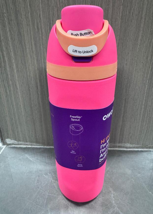 Insulated Stainless Steel Water Bottle with Straw OWALA DHL Tumbler, BPA-Free, Great for Sports, Travel | 19oz, 24oz, 32oz dh910320090
