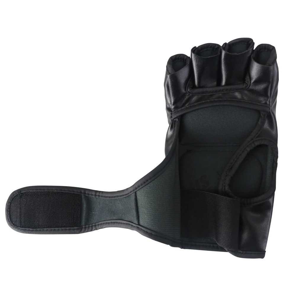 MMA Black ferocious fighting half-finger gloves Tiger muay thai boxing pads boxing gloves men mma fight sanda glove box MMAXJ241028