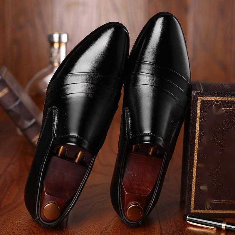 Men Dress Shoes Mens Shoes Summer New Mens Work Business Leather Shoes Mens Casual Shoes Matching Clutch Dressing 241009
