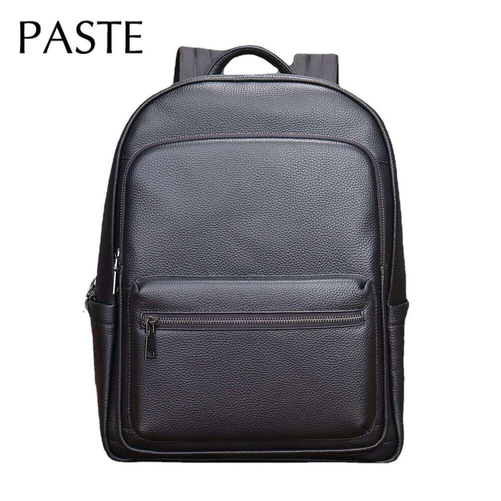 2023 Leisure High Quality 16 Inch Laptop Computer Notebook Genuine Leather Men's Backpack Vintage School Bagpack