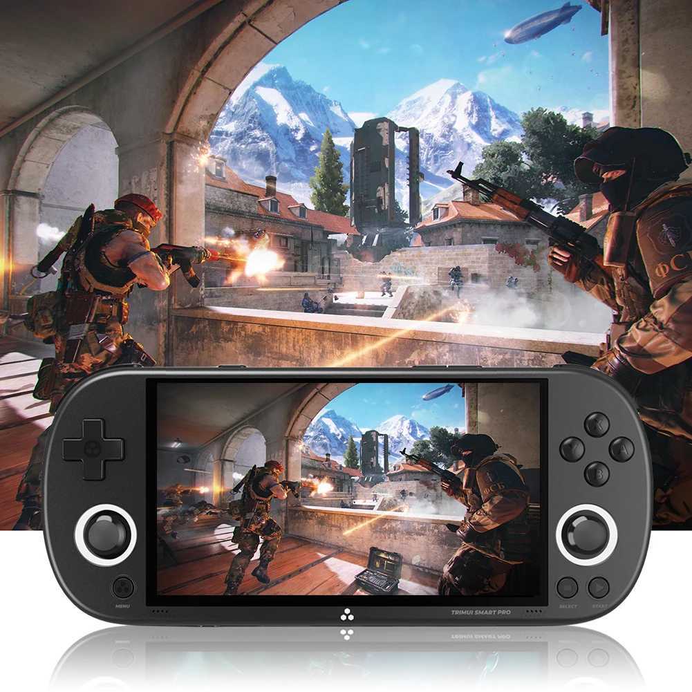 TRIMUI Smart Pro Retro Handheld Game Console 4.96-inch IPS Sn Linux System RGB Lighting Joystick Video Game Console 30000+ Y241029