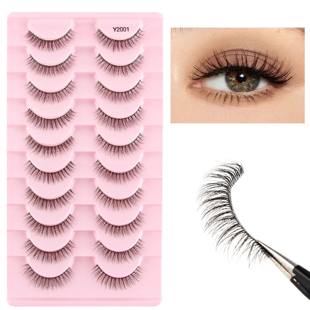 310 Pairs Natural Full False Eyelashes Strip Soft 3D Mink Lashes Fluffy Fake Eyelashes Extension Faux Cilios Makeup maquillaje 241028