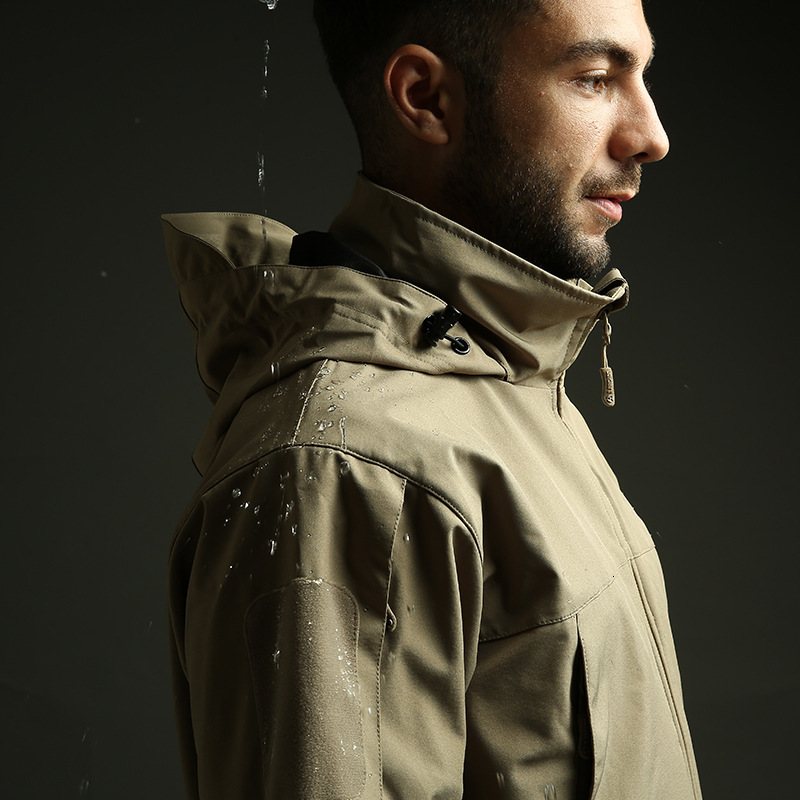2024 New Designer Soft Shell Outdoor Assault Men's 3-in-1 Waterproof, Windproof, Breathable Spring and Autumn Jacket Tactical Coat Mountaineering