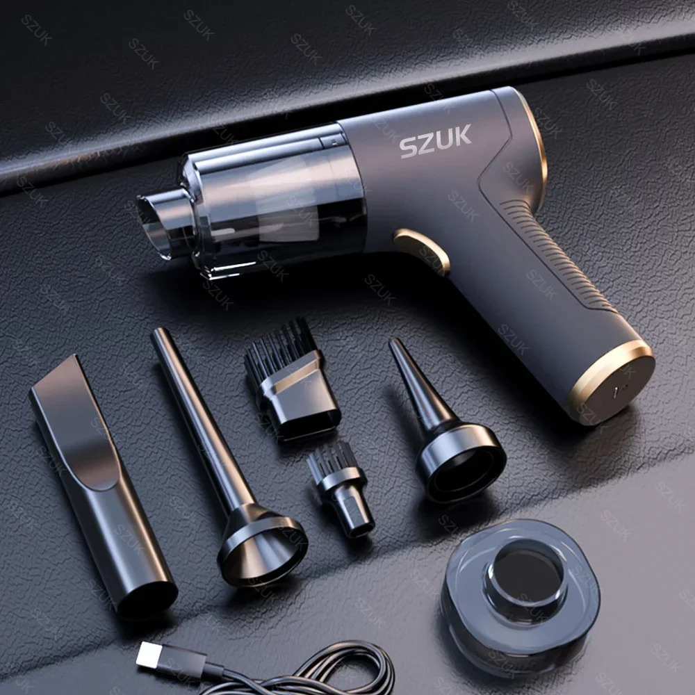 SZUK Car Vacuum Cleaner Wireless Mini Powerful Vacuum Cleaner Home Appliance Portable Handheld Cordless Super Strong Cleaning 241028
