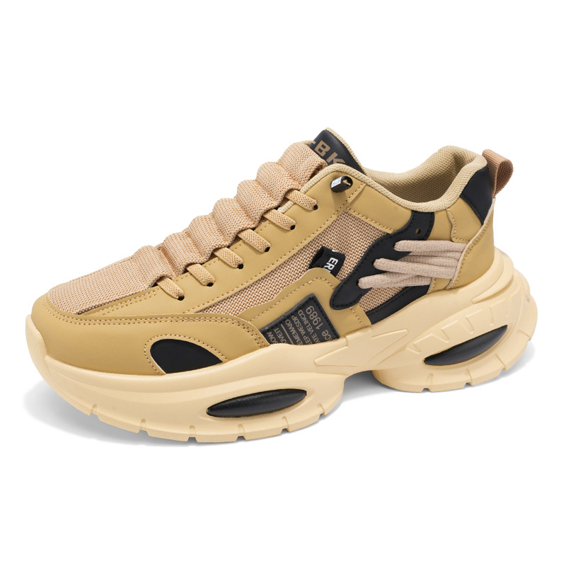 autumn and winter new mens thick soled dad shoes korean version trendy youth thick soled casual sports shoes versatile mens shoes zhanyishengli