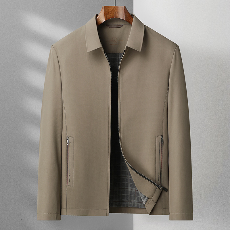 2024 New Designer Autumn/Winter Split Exquisite Collar Jacket Business Casual Top Men's Coat