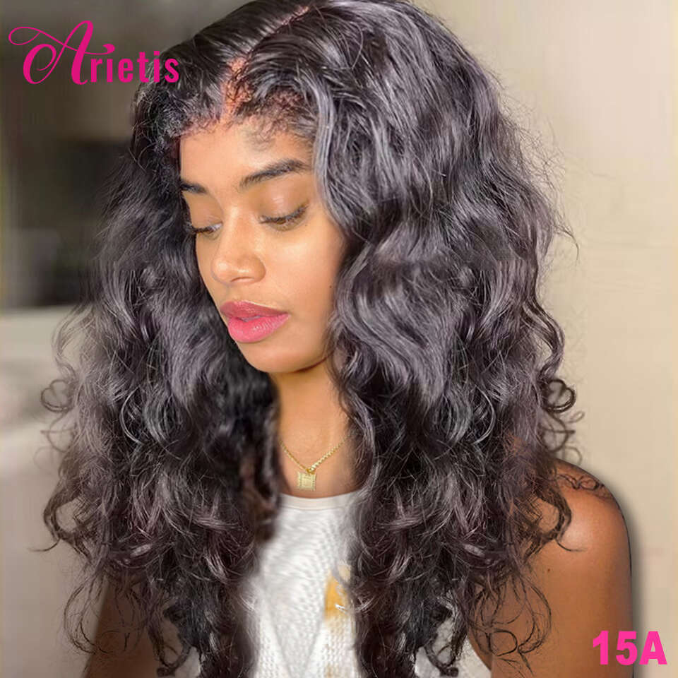 Wholesale x Natural Wave Lace Front Human Hair Wigs For Women c Edges Curly Baby Glueless Wig Virgin