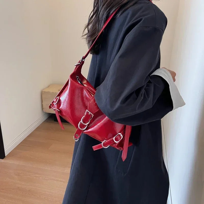 Fashion Simple Women Bags 2024 Autumn Soft Zipper Ladies Shoulder Bags Nylon Solid Versatile Womens Handbags 241025