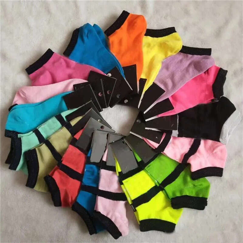 US STOCK Pink Black Adult Cotton Short Ankle Soc Sports Basketball Soccer Teenagers Cheerleader New Sytle Girls Women Sock With Tags