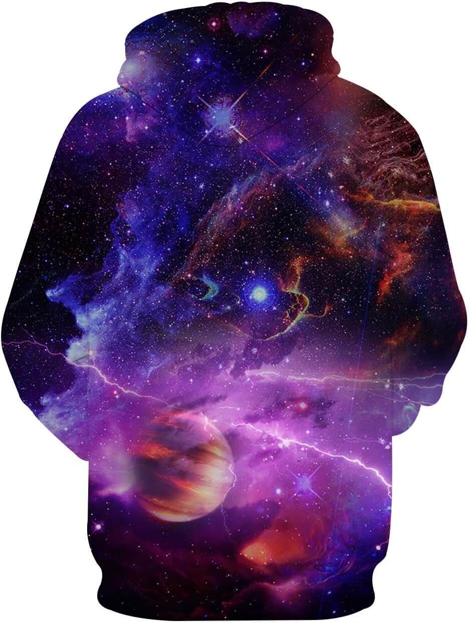 Hoodie for Mens Womens Unisex 3D Novelty Cool Graphic Pullover Sweatshirts with Pockets Graphic Hoodies sweatshirt Pullover Long Sleeve keep warm