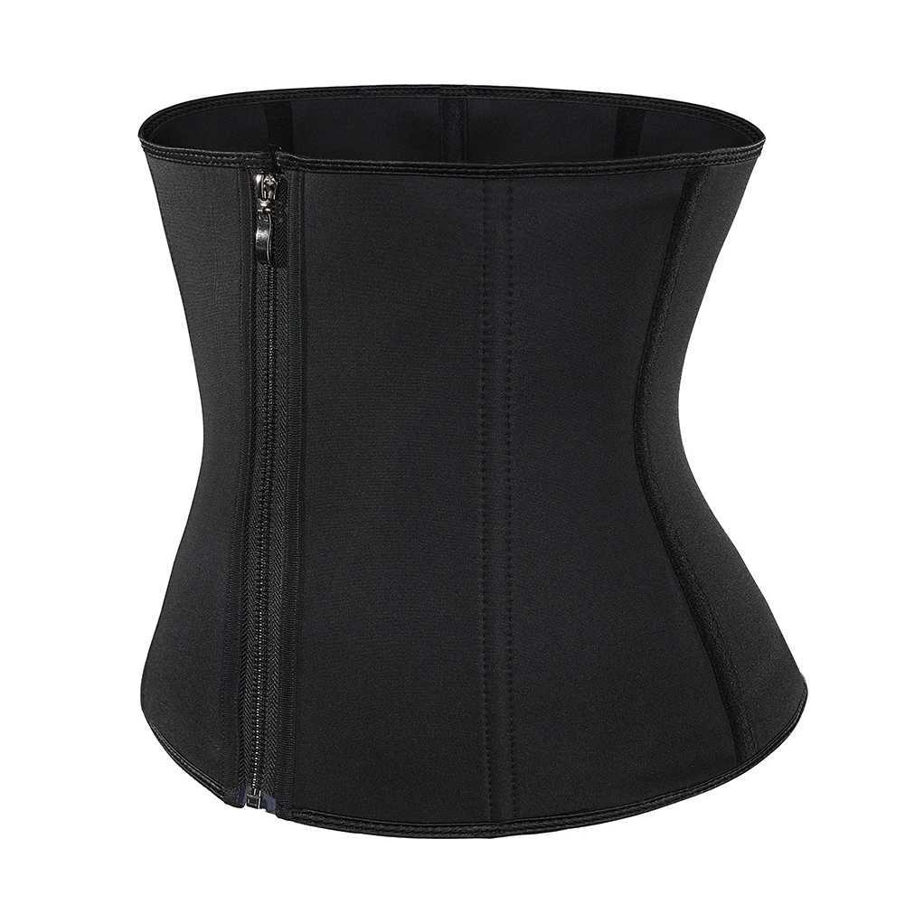 Zip And Hook Corset Womens Sweat Sauna Neoprene Waist Slimming Body ShapewearXJ241028