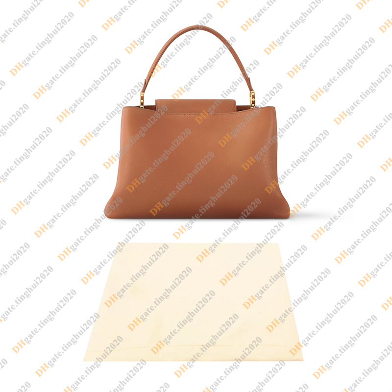 Ladies Fashion Casual Designe Capucines Gm Souple Bag Tote Handbag Top Handbag Bag Shoulder Bag Crossbody Top Mirror Quality M24607 M24879 M24880 Pouch Purse Bag1