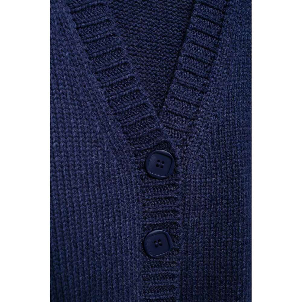 TRAFZA Women's Solid Cardigan Buttons V-Neck Spring Autumn New 2024 Fashion Casual Loose Sweater