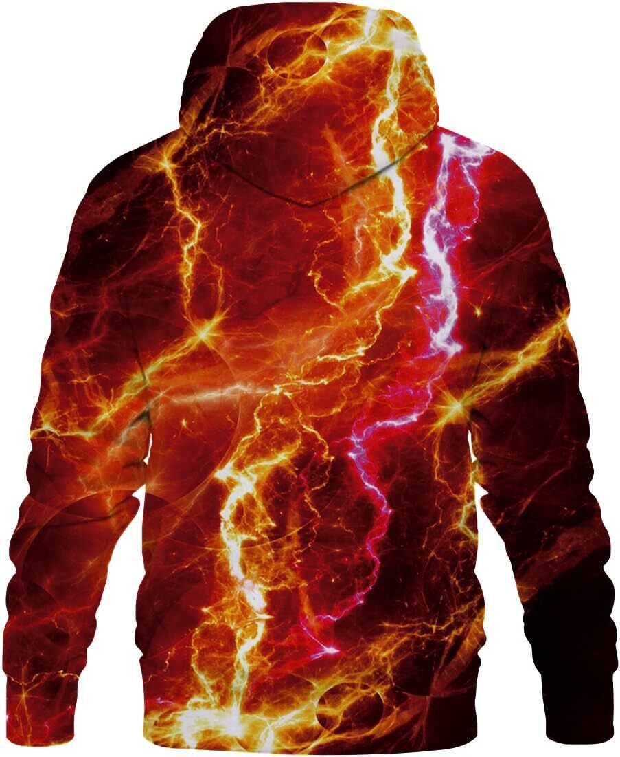 Hoodie for Mens Unisex Colorful Graphic 3D Print Cool Sweatshirt Cool Design with Pocket for Men Graphic Hoodies sweatshirt Pullover Long Sleeve