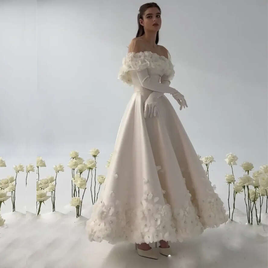 Stunning Wer Prom Dresses With Cape Sweetheart Ruffles Ankle Length Formal Evening Party Gown Satin Short A E Vestidos De Novia 0516