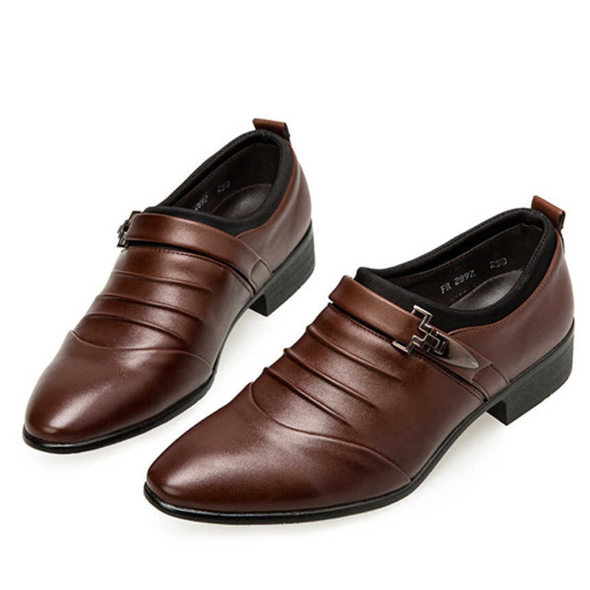Men Dress Shoes Mens Casual Shoes Spring Mens Leather Shoes Business Dress Shoes Versatile Foot Single Shoes Extra 241009