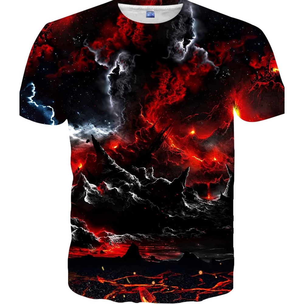 Mens T shirt Unisex 3D Print Short Sleeve Crewneck Graphic Tees tee Casual tops summer clothes tee Casual tops summer clothes