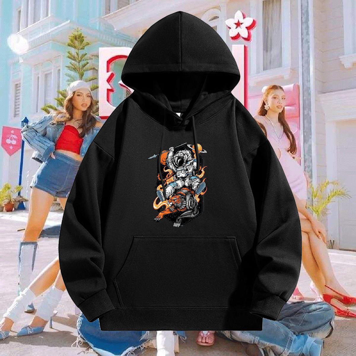 Brand Hoodie for Men Hooded Collar Long Sleeve Loose Fit Men Hoodie Customized Print Tops Hoody Hip Hop Street Cotton 350g