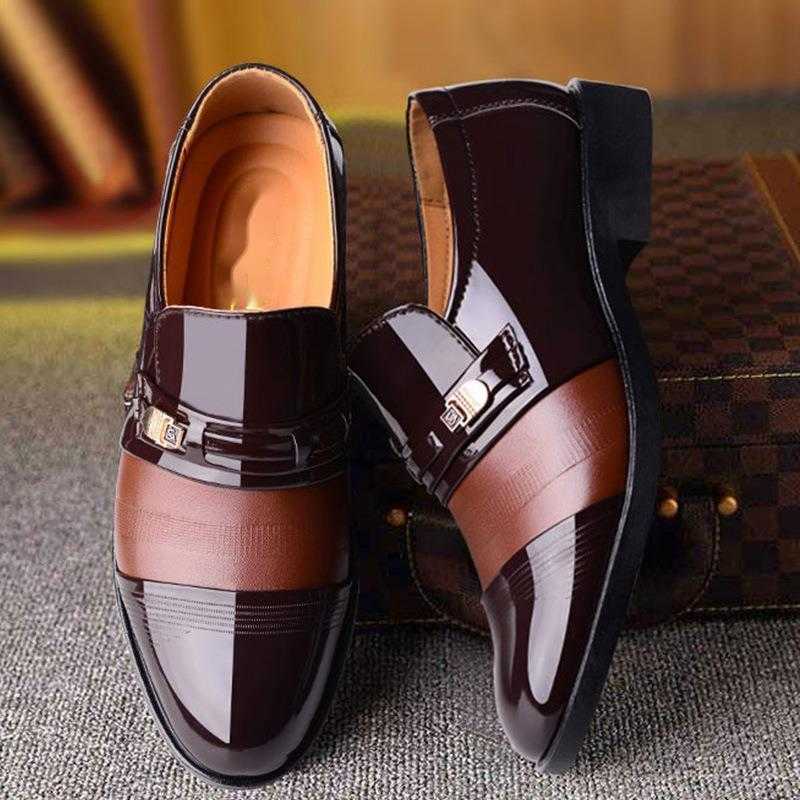 Men Dress Shoes Spring Mens Business Dress Hollow Out Leather Shoes Mens Foot Punching Versatile Mens Dressing Shoes 241009