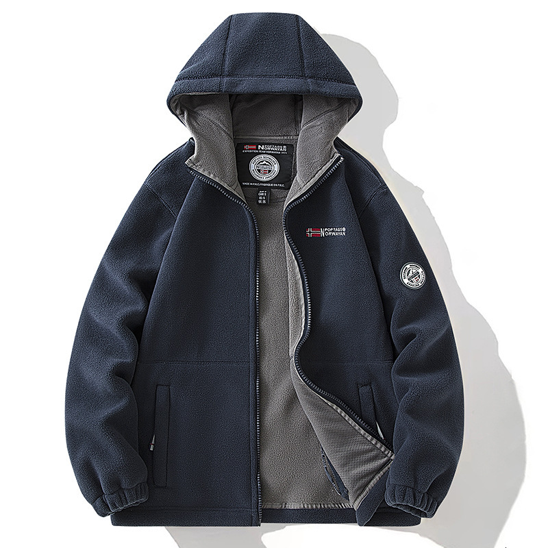 2024 new designer men's winter wool warm men's and women's hooded jacket Tiktok live network red embroidery 8918