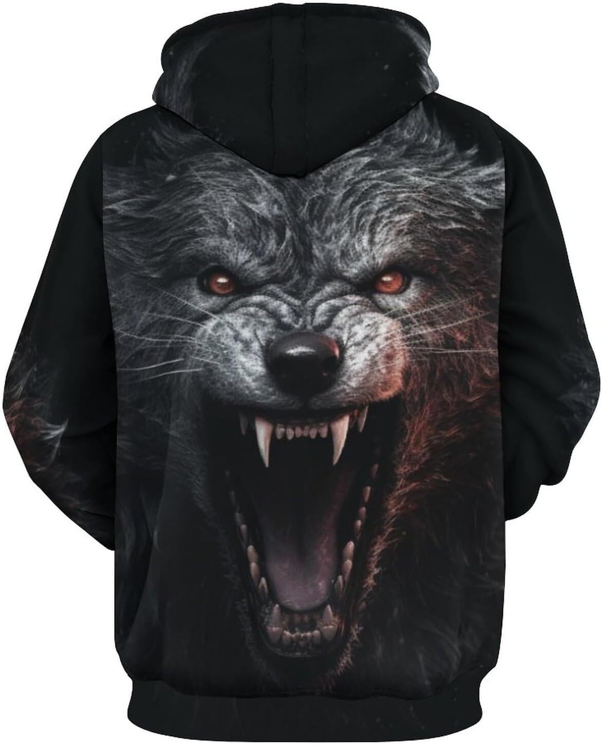 Hoodie for Mens Womens Mens Wolf 3D Print Hoodie Novelty Graphic Sweatshirt Pullover Hoodie Graphic Hoodies sweatshirt Pullover Long Sleeve