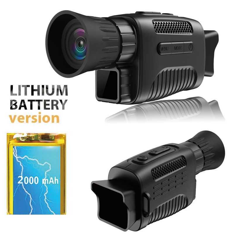 Monocular Night Vision Device 1080P HD Infrared 5x Digital Zoom Hunting Telescope Outdoor Day Night Dual Use 100% Darkness 300mXJ241028